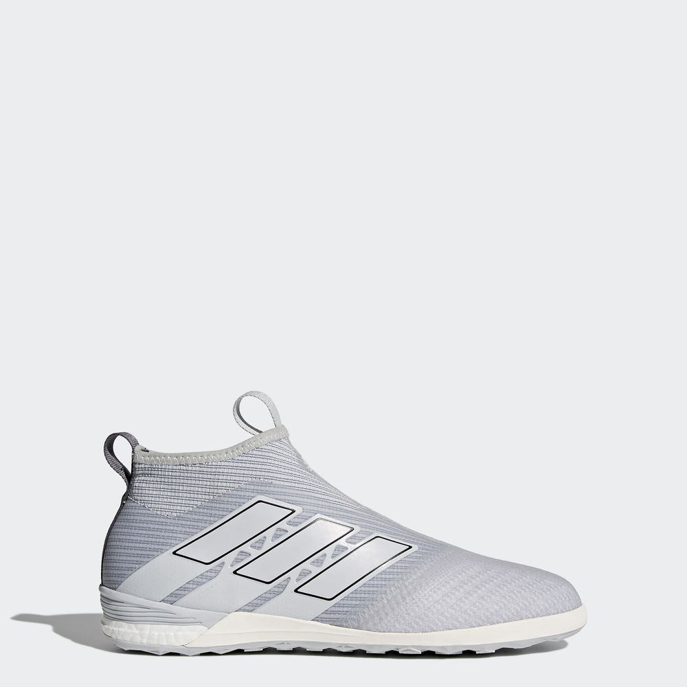 Adidas Ace Tango 17+ Purecontrol Indoor - ποδοσφαιρικα παπουτσια ανδρικα - Γκρι/Γκρι/Μαυρα,Μέγεθος: